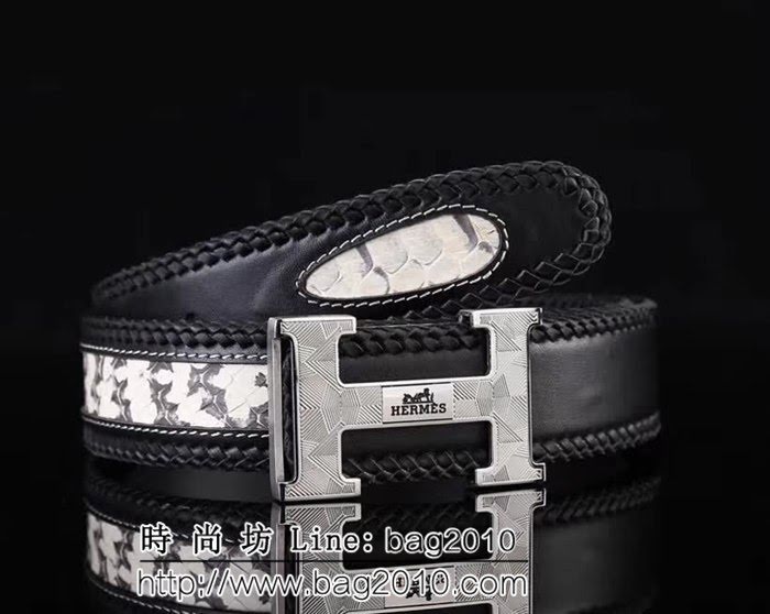 愛馬仕HERMES 精品五金扣頭 專櫃特色logo 2024新品 高端男士皮帶 HHG1869